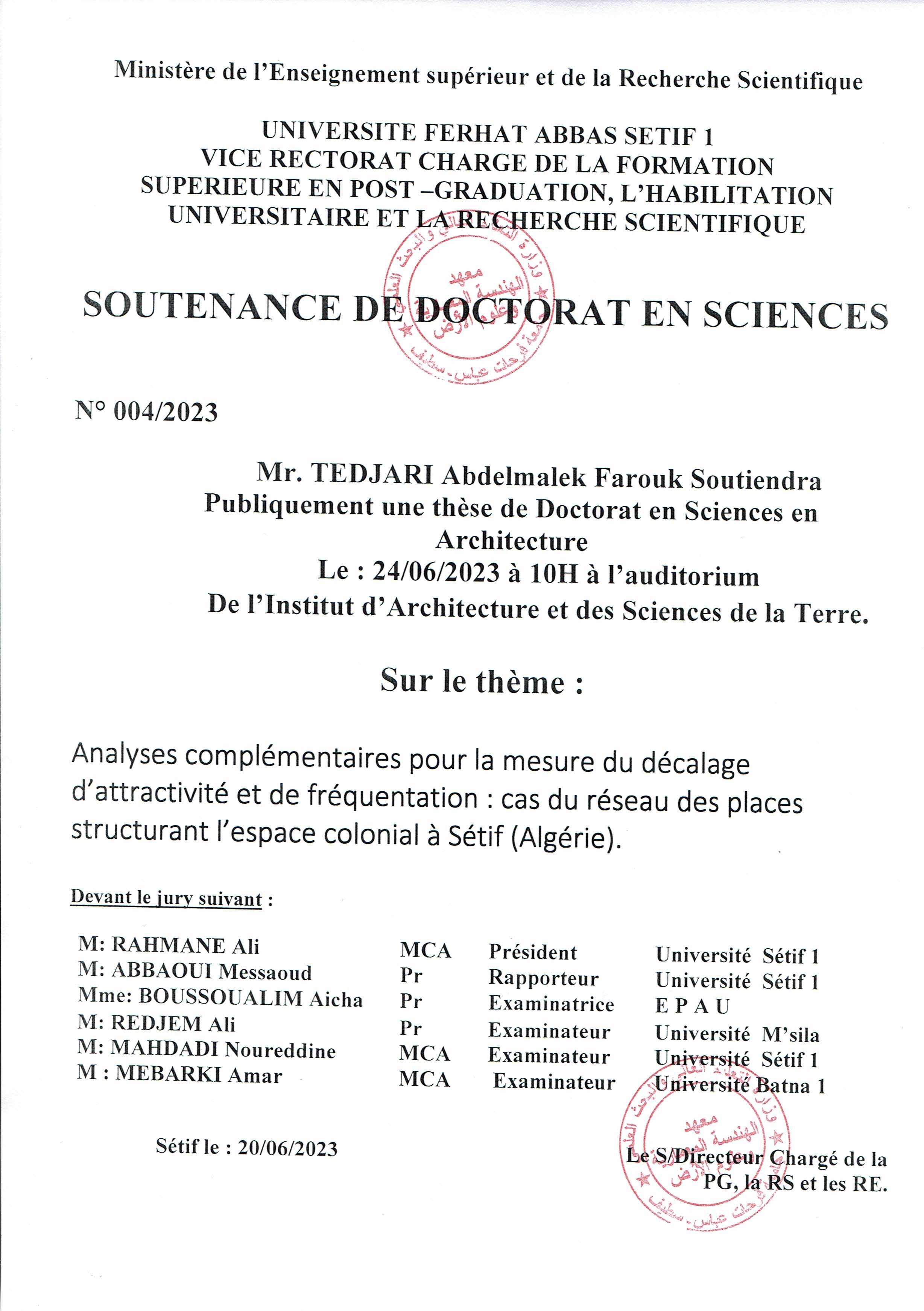 Soutenance Tedjari19062023